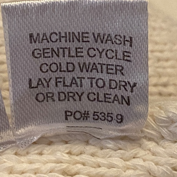 Amanda & Chelsea Knit Sweater Cardigan Textured Cotton Size Medium - Picture 9 of 14